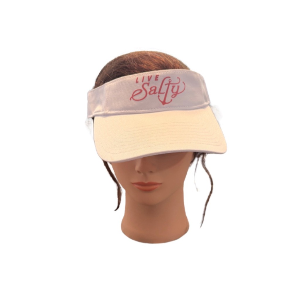 Salt Life Beige and Pink Women's Visor